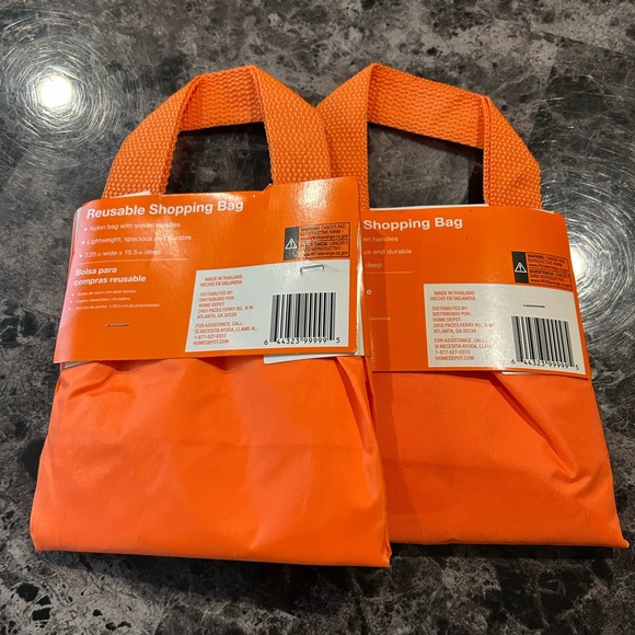 🆕Reusable Home Depot 2 Shopping Bags - Picture 2 of 2